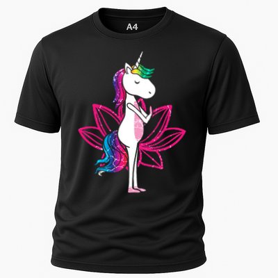 Yoga Cute Unicorn Magical Horse Retro Fitness Unicorns Gift Performance Shirt