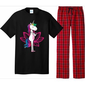 Yoga Cute Unicorn Magical Horse Retro Fitness Unicorns Gift Pajama Set