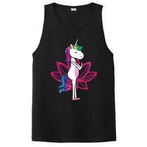 Yoga Cute Unicorn Magical Horse Retro Fitness Unicorns Gift PosiCharge Competitor Tank