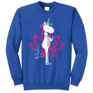 Yoga Cute Unicorn Magical Horse Retro Fitness Unicorns Gift Sweatshirt