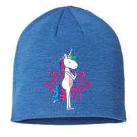 Yoga Cute Unicorn Magical Horse Retro Fitness Unicorns Gift Sustainable Beanie