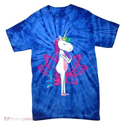 Yoga Cute Unicorn Magical Horse Retro Fitness Unicorns Gift Tie-Dye T-Shirt
