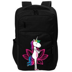 Yoga Cute Unicorn Magical Horse Retro Fitness Unicorns Gift Cute Gift Impact Tech Backpack