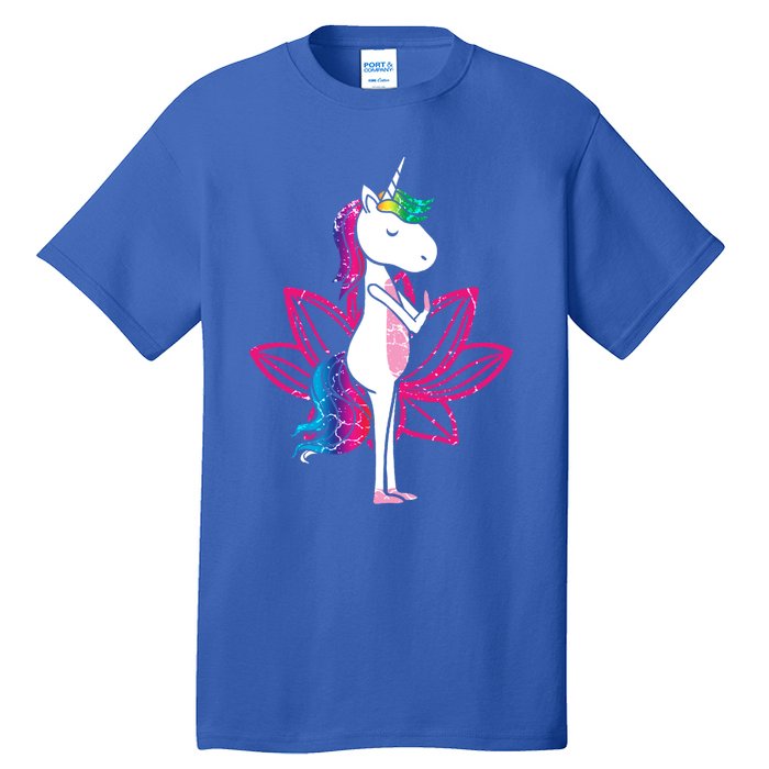 Yoga Cute Unicorn Magical Horse Retro Fitness Unicorns Gift Cute Gift Tall T-Shirt