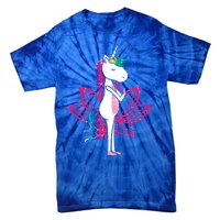 Yoga Cute Unicorn Magical Horse Retro Fitness Unicorns Gift Cute Gift Tie-Dye T-Shirt