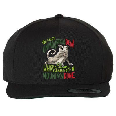 You Can’T Unmountain Dew What’S Already Been Mountain Done Wool Snapback Cap