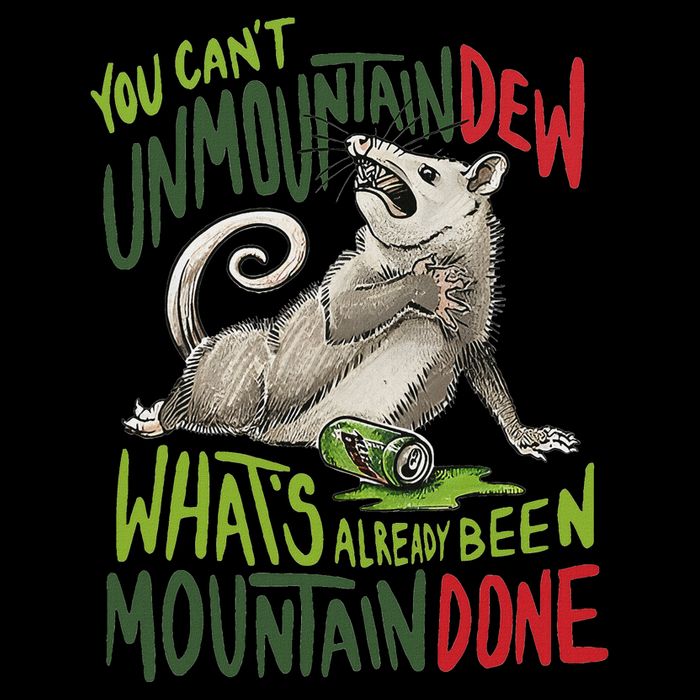 You Can’T Unmountain Dew What’S Already Been Mountain Done Flat Bill Trucker Hat