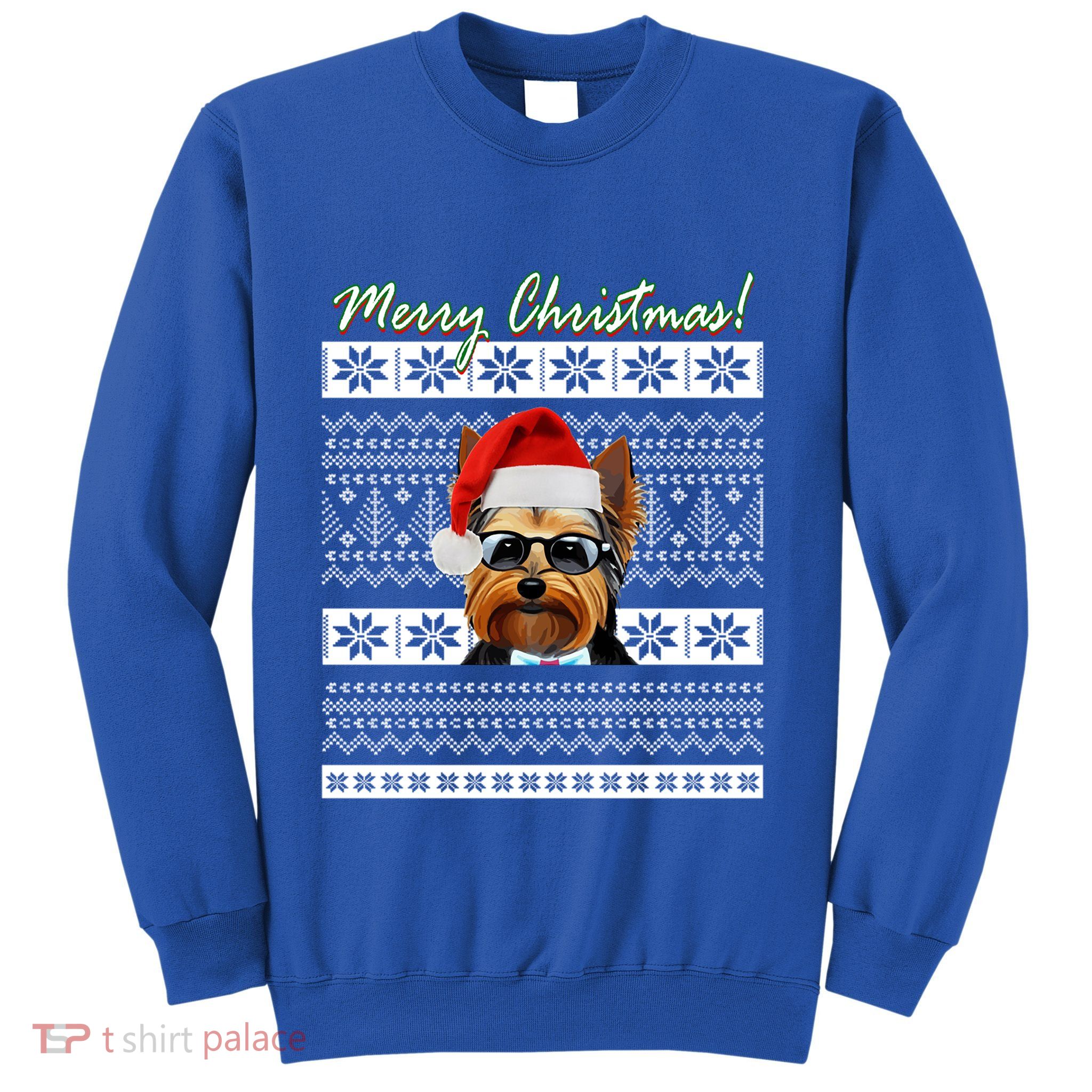 Yorkie Christmas Ugly Sweater Yorkshire Terrier Business Meaningful Gift Sweatshirt