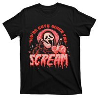 Youre Cute When You Scream Horror Movie Scream Halloween T-Shirt