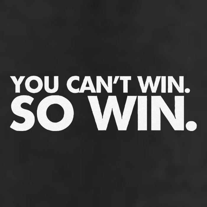 You CanT Win So Win Adult Drive Performance Visor