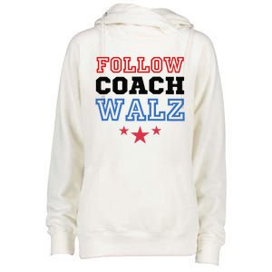 Yes Coach Walz Kamala Harris Tim Walz 2024 Womens Funnel Neck Pullover Hood