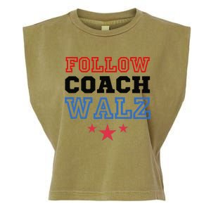 Yes Coach Walz Kamala Harris Tim Walz 2024 Garment-Dyed Women's Muscle Tee