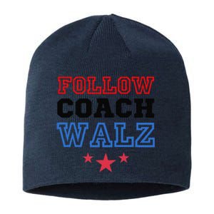 Yes Coach Walz Kamala Harris Tim Walz 2024 Sustainable Beanie