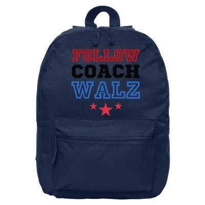 Yes Coach Walz Kamala Harris Tim Walz 2024 16 in Basic Backpack