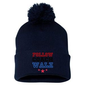 Yes Coach Walz Kamala Harris Tim Walz 2024 Pom Pom 12in Knit Beanie