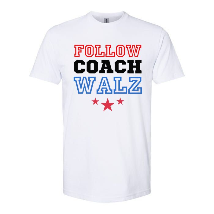 Yes Coach Walz Kamala Harris Tim Walz 2024 Softstyle CVC T-Shirt