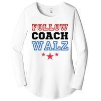 Yes Coach Walz Kamala Harris Tim Walz 2024 Women's Perfect Tri Tunic Long Sleeve Shirt