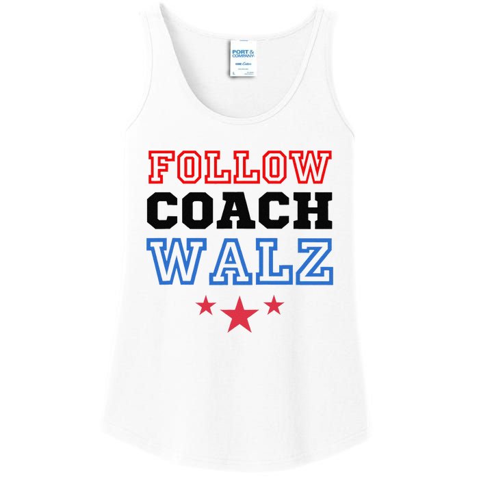 Yes Coach Walz Kamala Harris Tim Walz 2024 Ladies Essential Tank