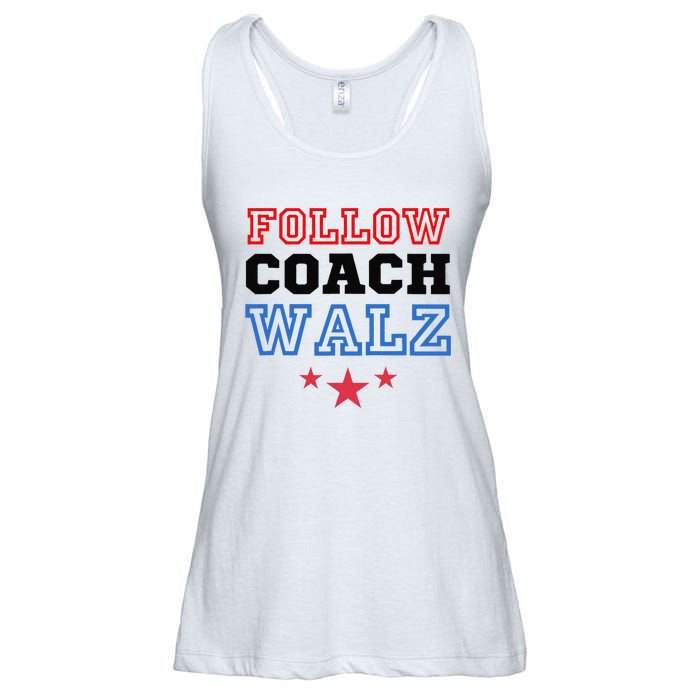 Yes Coach Walz Kamala Harris Tim Walz 2024 Ladies Essential Flowy Tank