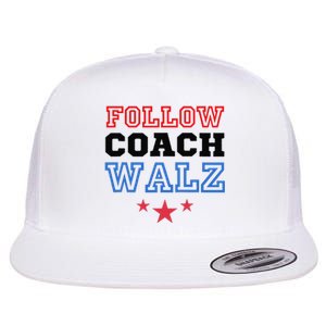 Yes Coach Walz Kamala Harris Tim Walz 2024 Flat Bill Trucker Hat