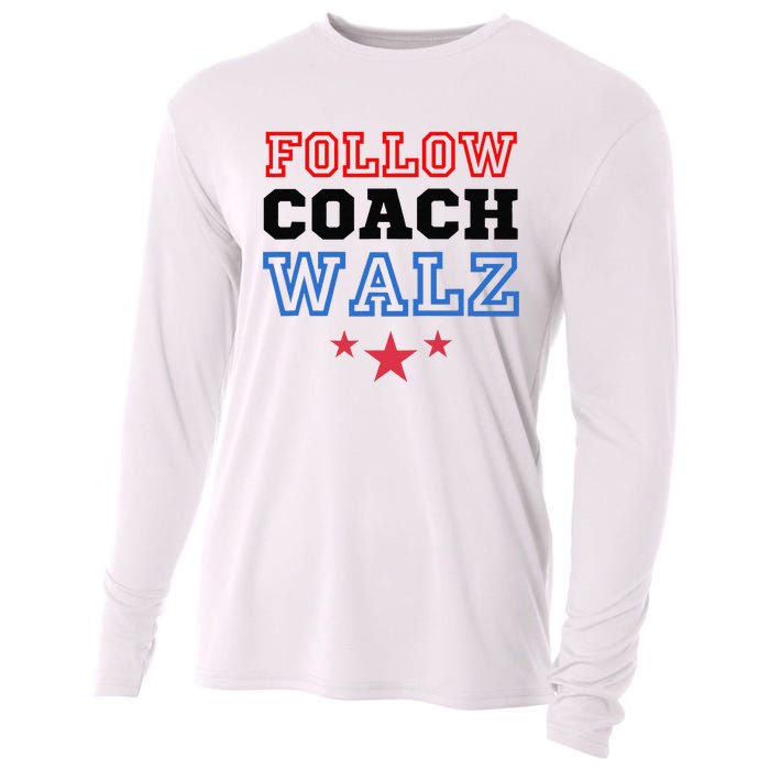 Yes Coach Walz Kamala Harris Tim Walz 2024 Cooling Performance Long Sleeve Crew