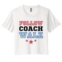 Yes Coach Walz Kamala Harris Tim Walz 2024 Women's Crop Top Tee