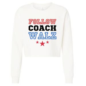 Yes Coach Walz Kamala Harris Tim Walz 2024 Cropped Pullover Crew