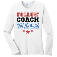 Yes Coach Walz Kamala Harris Tim Walz 2024 Ladies Long Sleeve Shirt