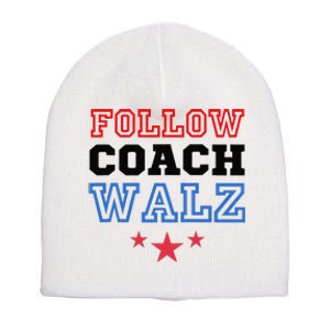 Yes Coach Walz Kamala Harris Tim Walz 2024 Short Acrylic Beanie