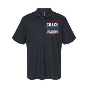 Yes Coach Walz Mind Your Own Damn Business Tim Walz Speech Softstyle Adult Sport Polo