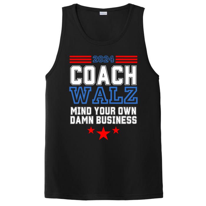 Yes Coach Walz Mind Your Own Damn Business Tim Walz Speech PosiCharge Competitor Tank