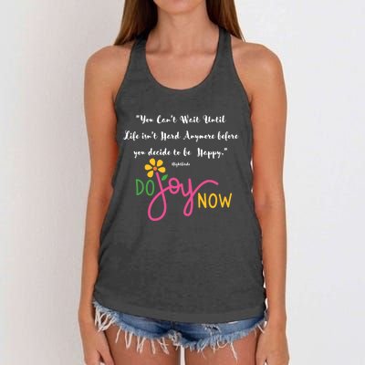 Your Can't Wait Until Life Isn't Hard Gift Women's Knotted Racerback Tank