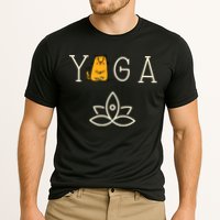Yoga Cat With Lotus Pose Gift Cooling Performance Crew T-Shirt