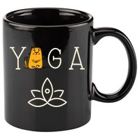 Yoga Cat With Lotus Pose Gift 11oz C Handle Ceramic Mug