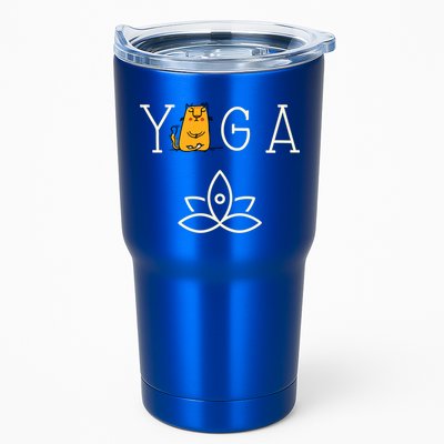 Yoga Cat With Lotus Pose Gift Tumbler