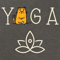 Yoga Cat With Lotus Pose Gift Cotton Canvas Backpack