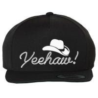 Yeehaw Cowboy Wool Snapback Cap