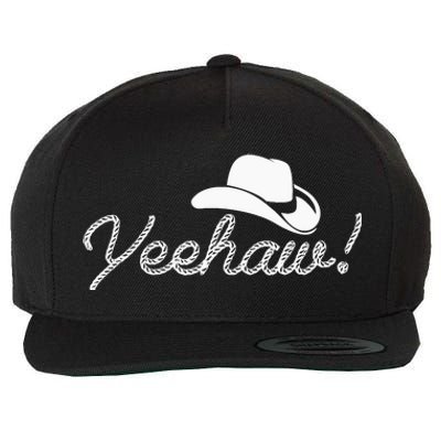 Yeehaw Cowboy Wool Snapback Cap