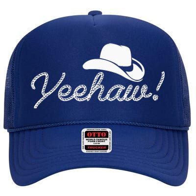 Yeehaw Cowboy High Crown Mesh Back Trucker Hat