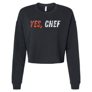 Yes Chef Cropped Pullover Crew