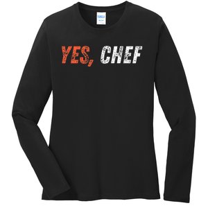 Yes Chef Ladies Long Sleeve Shirt