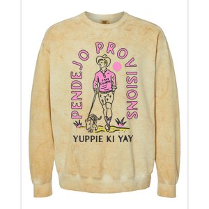 Yuppie Cowboy Colorblast Crewneck Sweatshirt