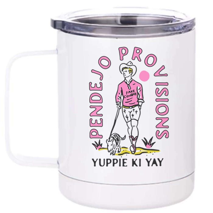 Yuppie Cowboy 12 oz Stainless Steel Tumbler Cup