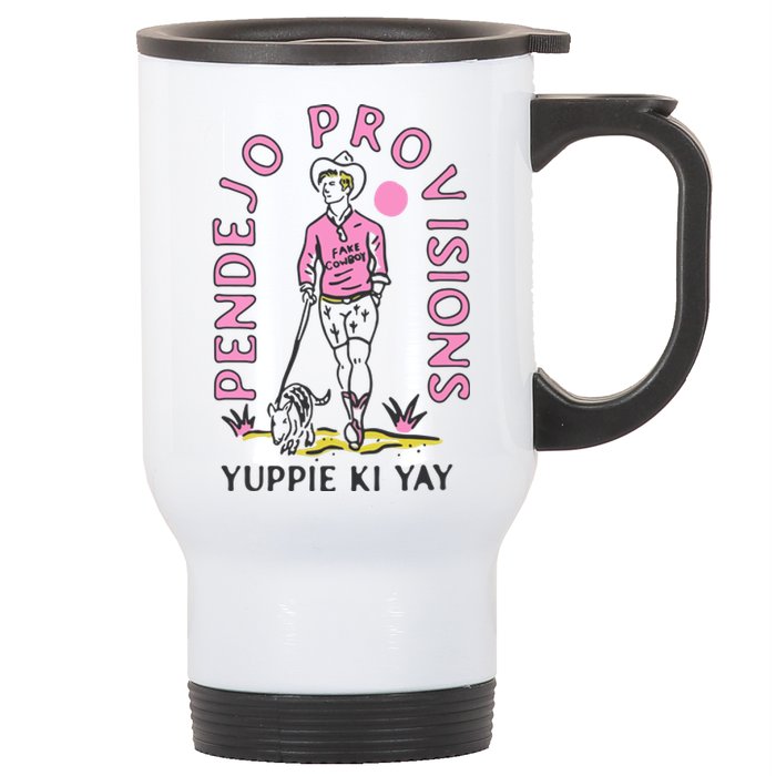 Yuppie Cowboy Stainless Steel Travel Mug