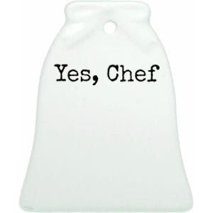 Yes Chef Ceramic Bell Ornament