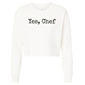 Yes Chef Cropped Pullover Crew