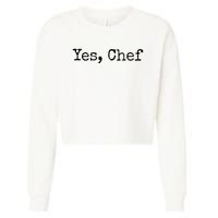 Yes Chef Cropped Pullover Crew