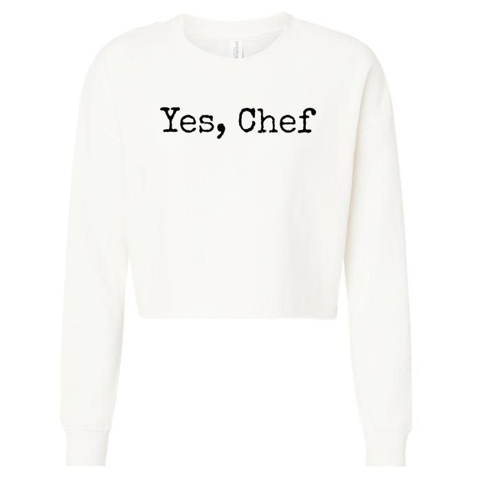 Yes Chef Cropped Pullover Crew