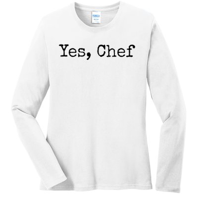 Yes Chef Ladies Long Sleeve Shirt