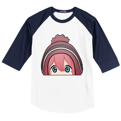 Yuru Camp Baseball Sleeve Shirt